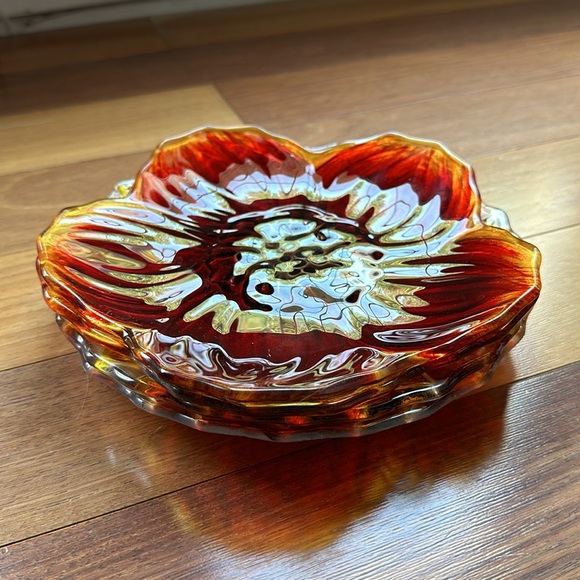 Pier 1 Imports Set of Floral Glass Plates - Picture 13 of 13